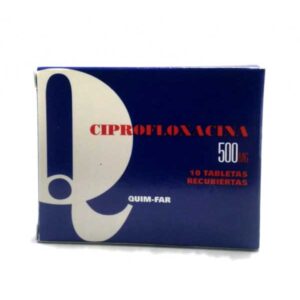 CIPROFLOXACINA 500 mg tabletas recubiertas