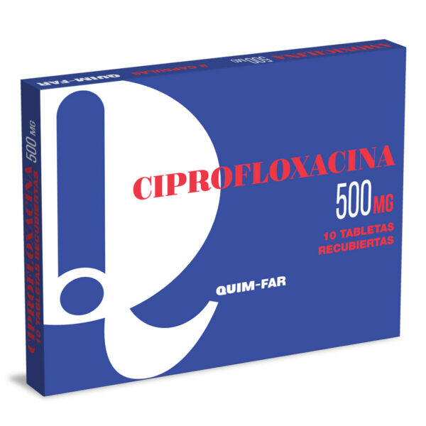 Quim-Far Ciprofloxacina 500 mg 10 Tabletas