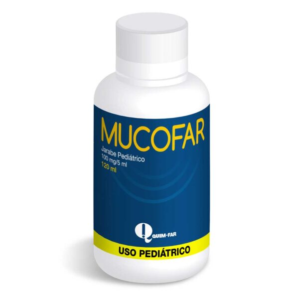 Quim-Far Mucofar 100mg_5ml-Jarabe 120 ml Pediatrico