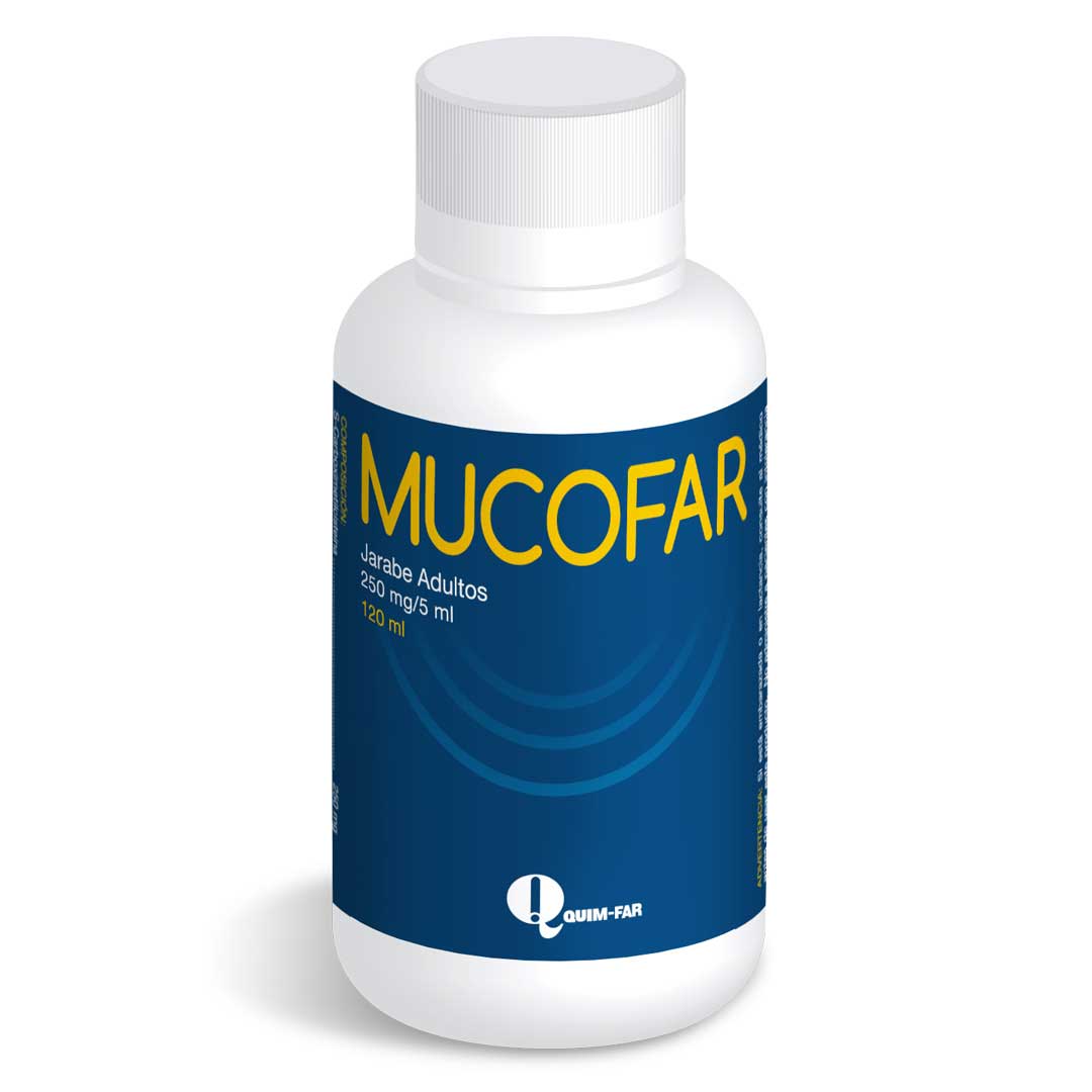 Quim-Far Mucofar 250mg_5ml Jarabe Adultos 120 ml