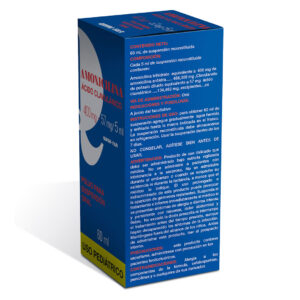 AMOXICILINA – ACIDO CLAVULÁNICO 400 mg – 57 mg/ 5 ml SUSPENSIÓN