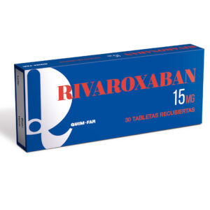 Rivaroxaban 15 mg – 30 tabletas recubiertas